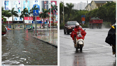 北海受季風(fēng)影響強(qiáng)降雨