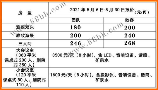 5月北海銀灘明珠大酒店價格