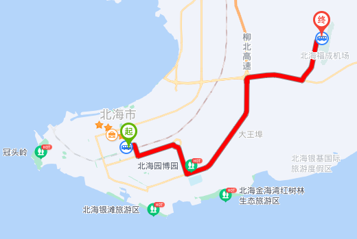 北海機(jī)場，廣西北海旅游