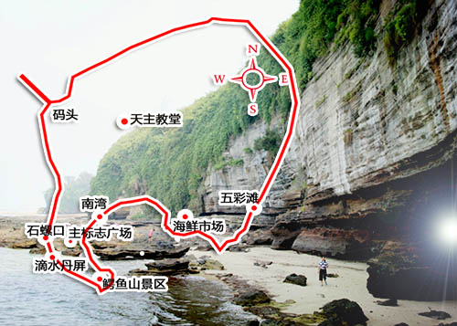 潿洲島滴水丹屏,北海潿洲島