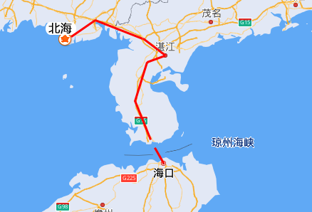 北海到海口汽車票價(jià)格